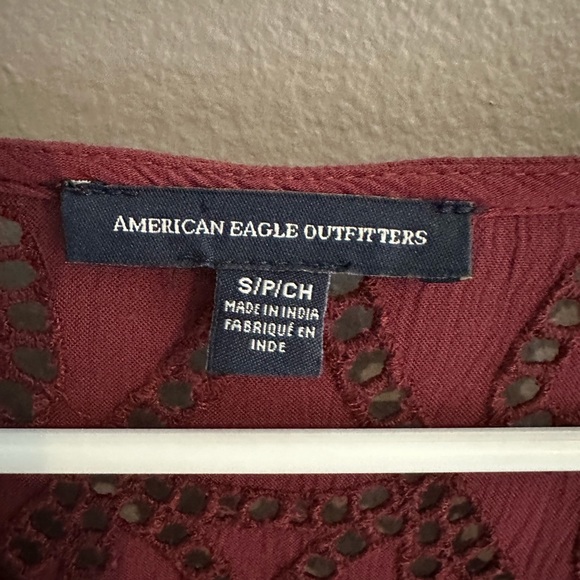 Boho burgundy red dress - Picture 3 of 4